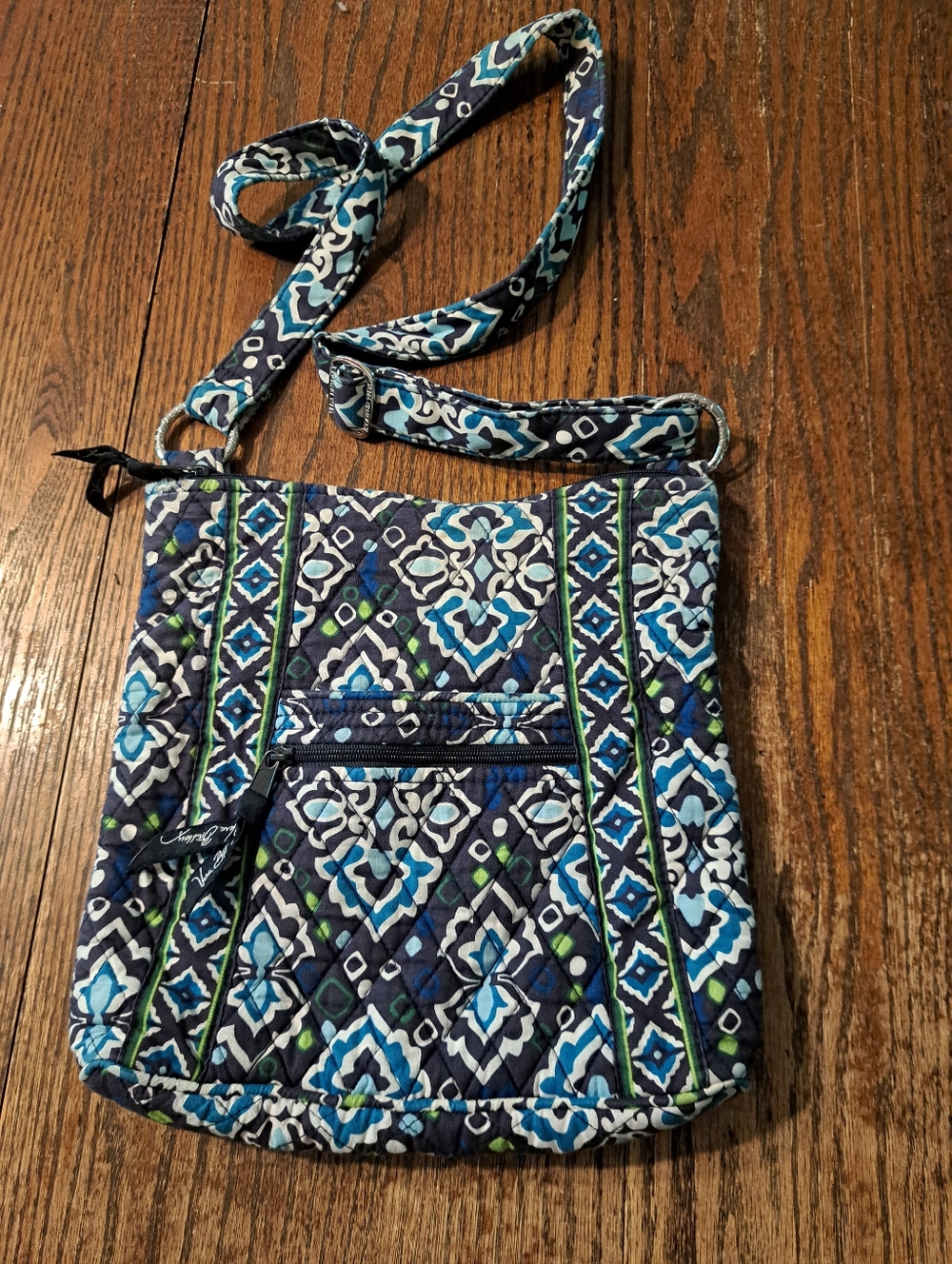 Vintage Vera Bradley Blue White Purse Handbag Shoulder Bag